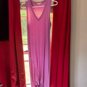 Purple Sleeveless Maxi Dress